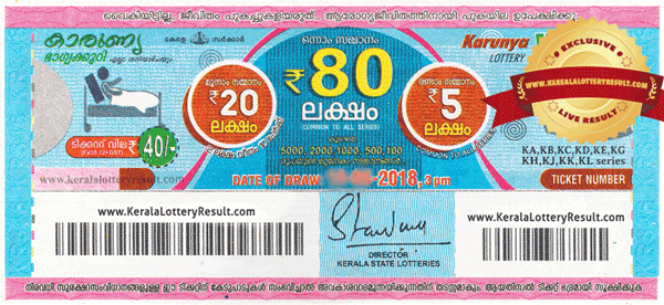 Kerala Lottery Result Karunya Lottery KR 347 (26.05.2018 